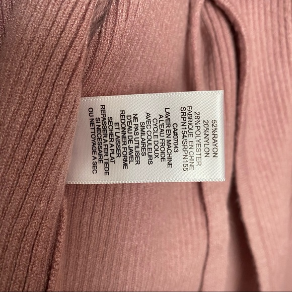 Moon & Madison Pink Tie Front Knit Cardigan and Tank Top - Picture 6 of 9